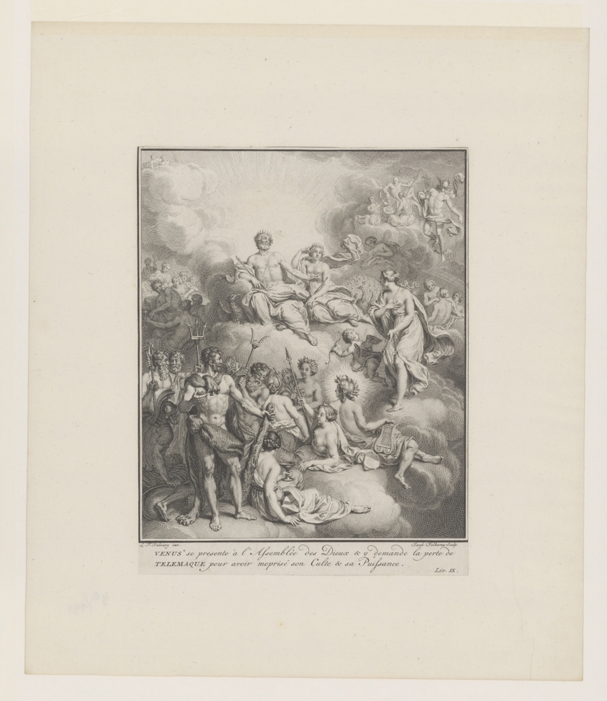 Venus bezoekt de vergadering der goden (serie: Avonturen van Telemachus)