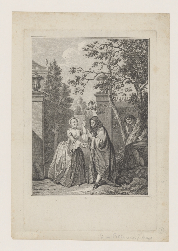 Vrouw ontmoet een als een heidin verklede man