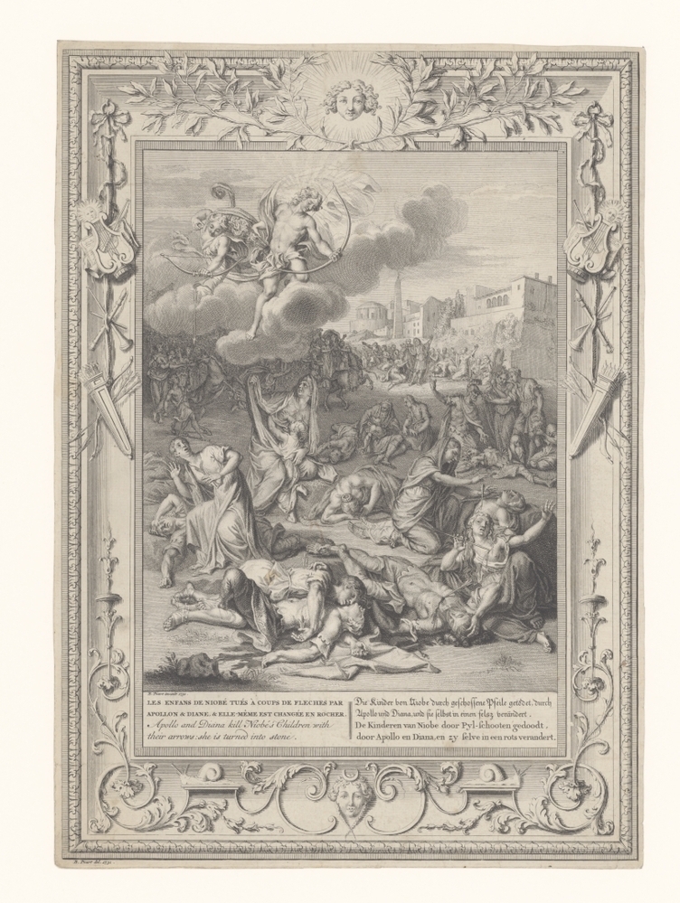 Apollo en Diana doden de kinderen van Niobe (serie: De tempel der zang-godinnen)