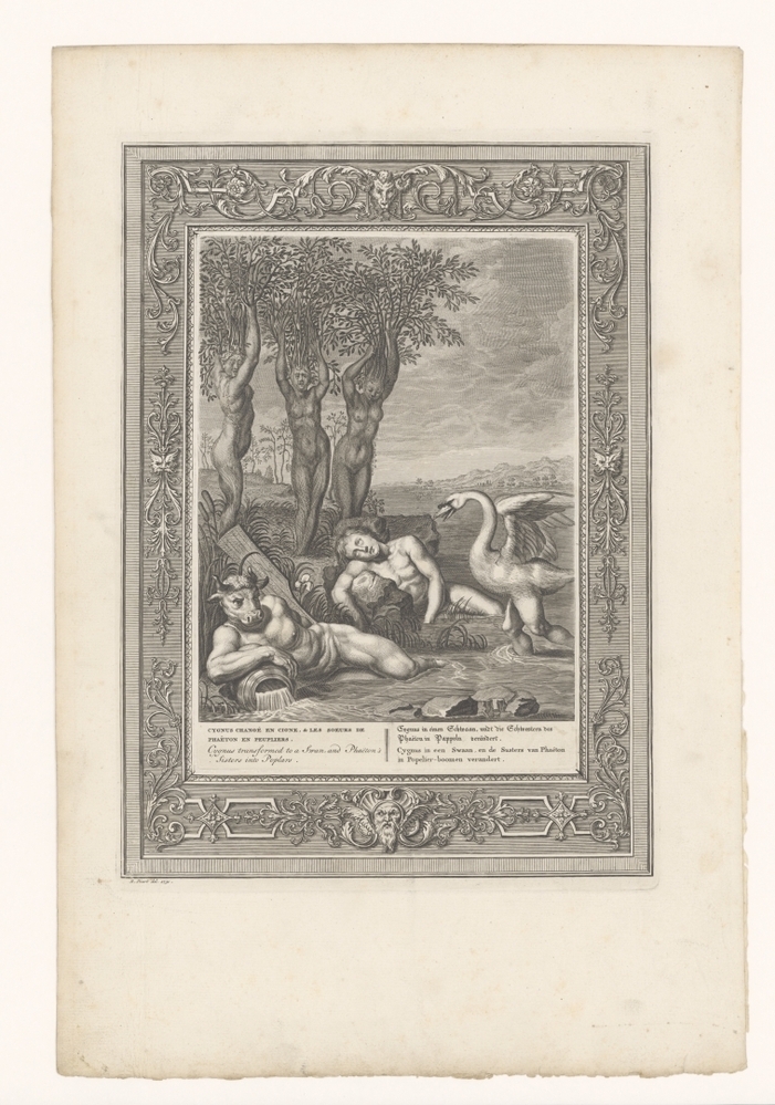 Cygnus veranderd in een zwaan (serie: De tempel der zang-godinnen)