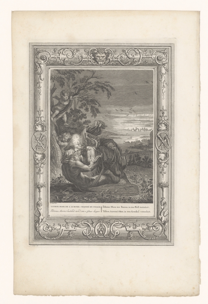 Tithonos in de krekel veranderd (uit de serie: De tempel der zanggodinnen)