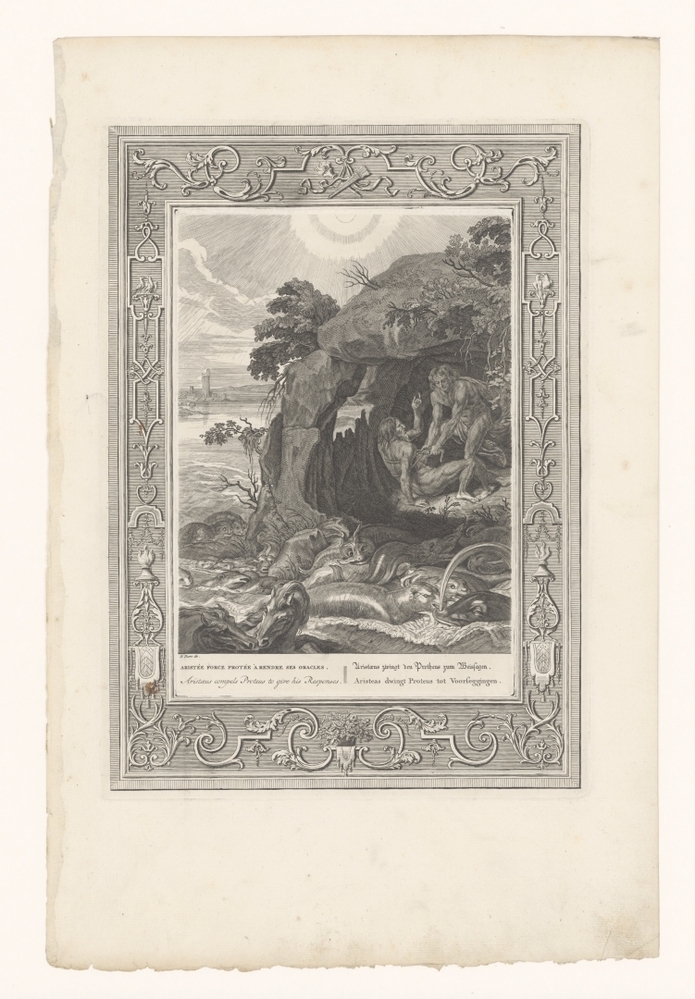 Aristaeus dwingt Proteus (serie: De tempel der zang-godinnen)