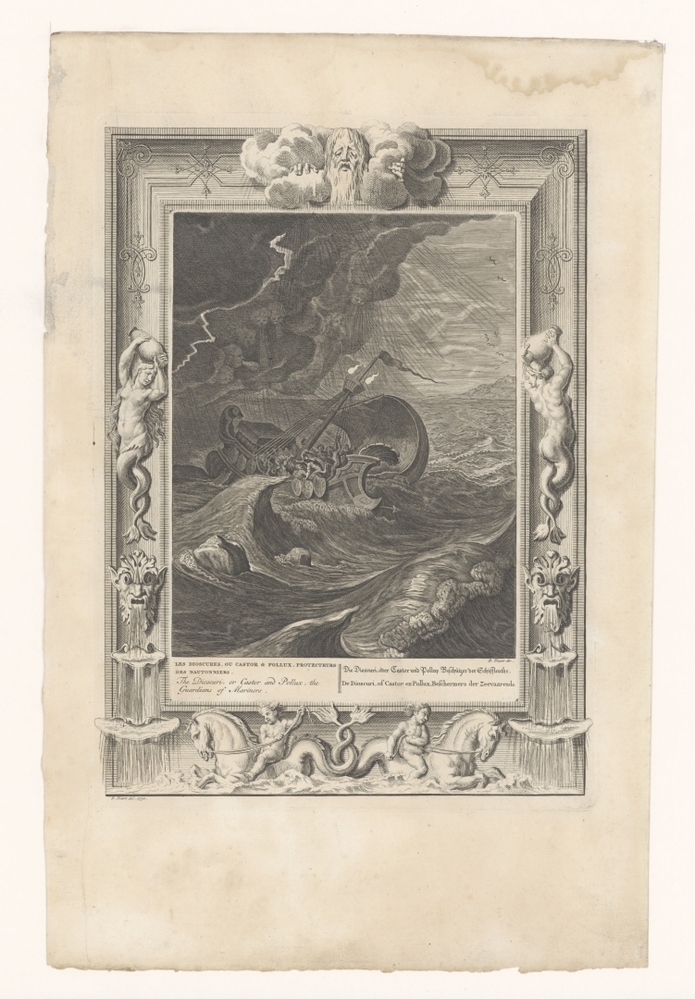 De Dioscuren beschermen een schip (serie: De tempel der zang-godinnen)