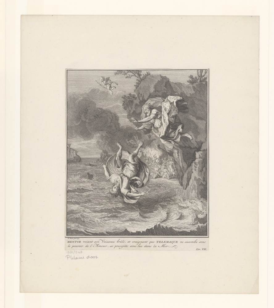 Telemachus stort in zee (serie: Telemachus)