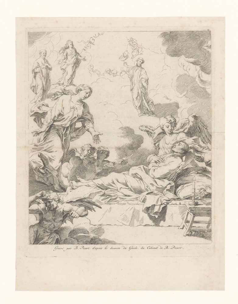 Heilige op zijn sterfbed