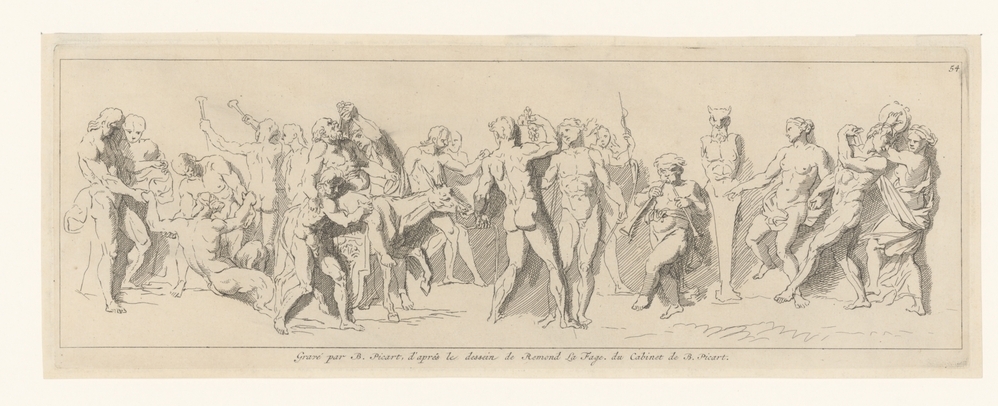 Mythologische scene met Bacchus