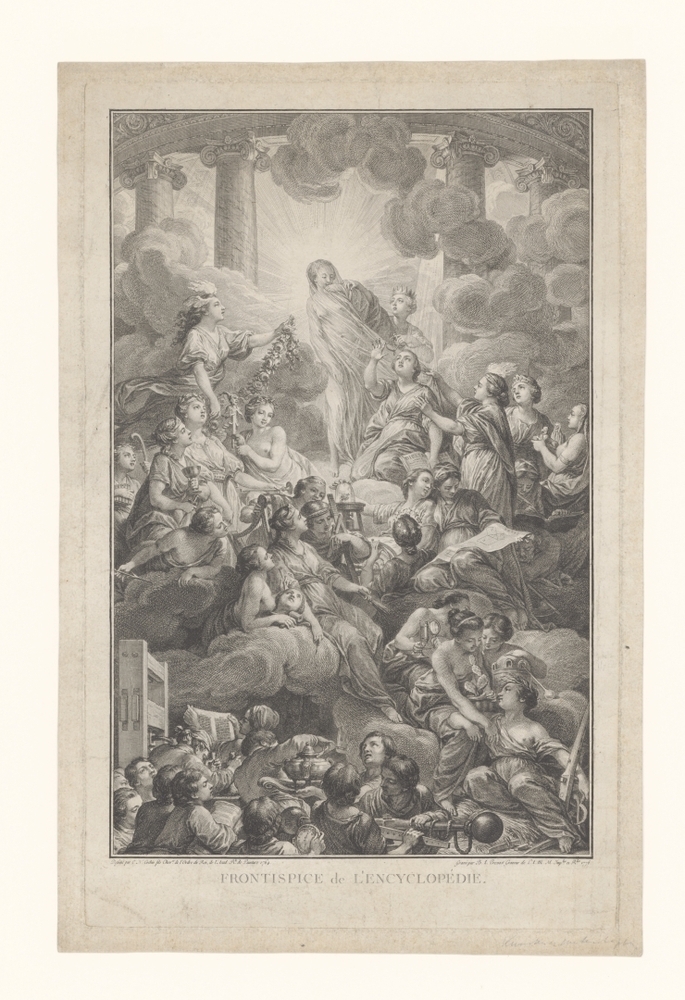 Waarheid schijnt haar licht over Rede, Filosofie en andere personificaties van kunsten en wetenschappen