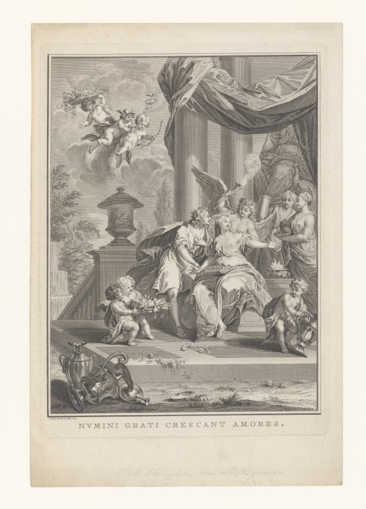 Liefdespaar in tempel van Juno