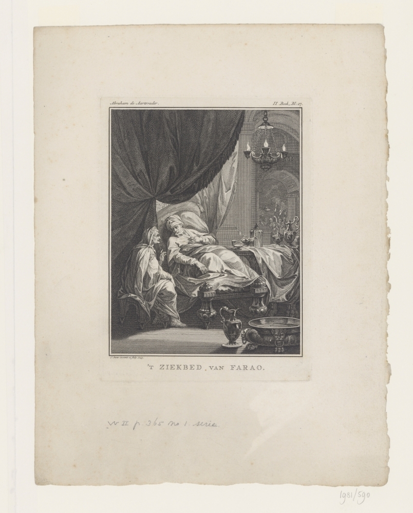 Farao van Egypte getroffen door een plaag