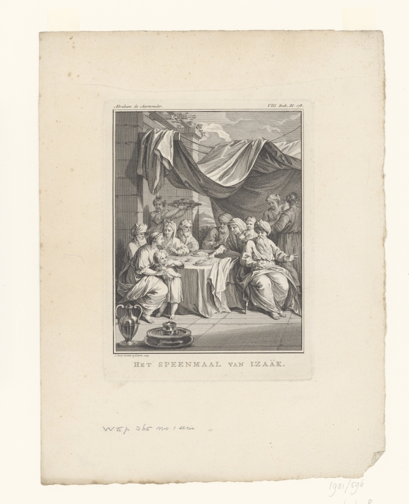 Abraham geeft een feest voor Isaak