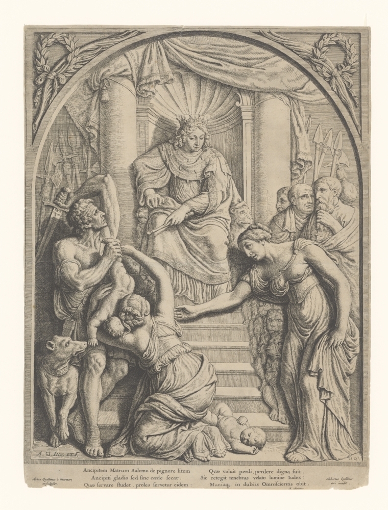 Reliëf met het oordeel van Salomo in de Vierschaar van het Stadhuis op de Dam