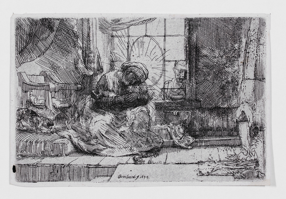 Madonna met kind, kat en slang