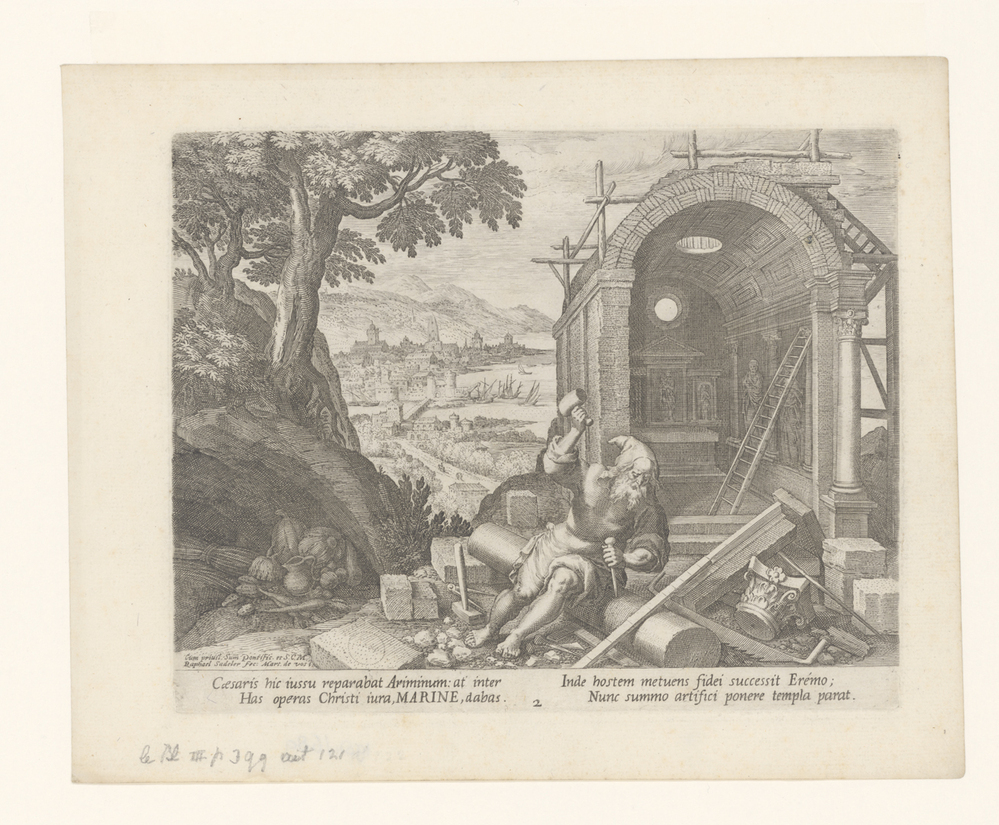 Heilige Marinus als kluizenaar (serie: Kluizenaars)