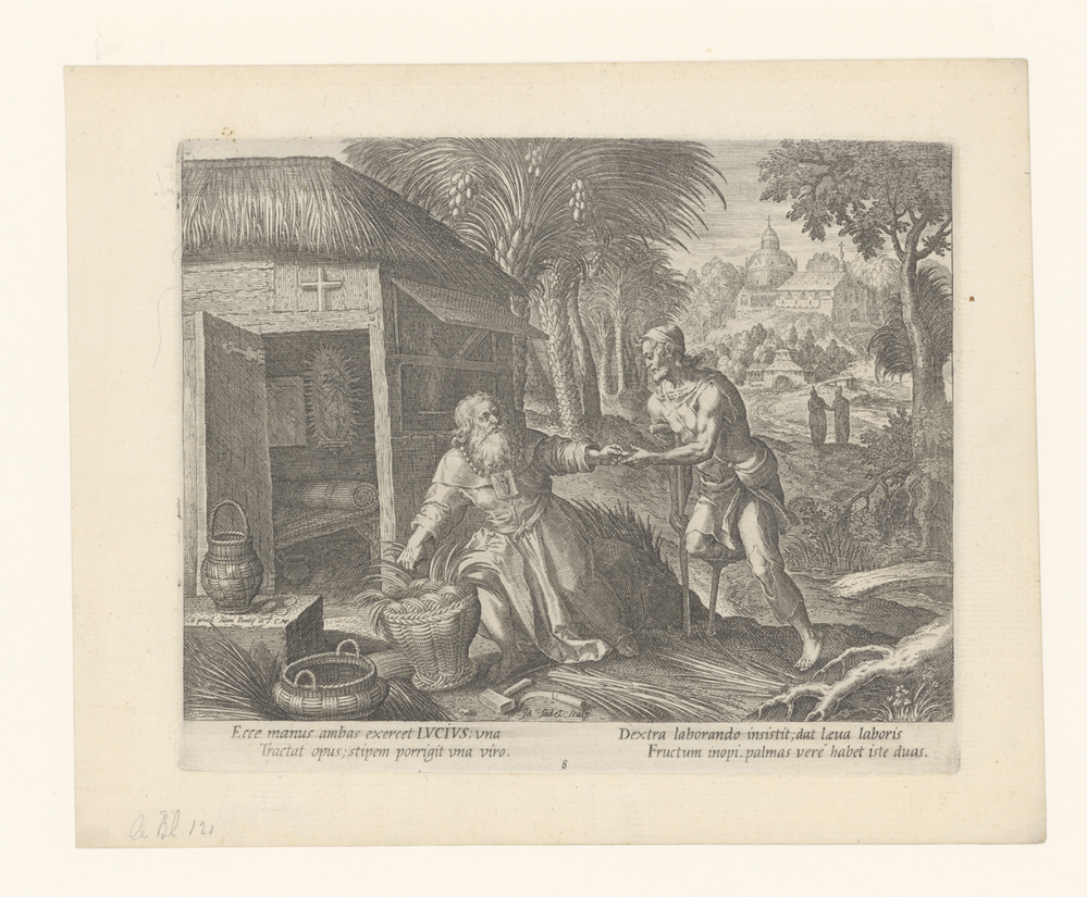 Heilige Lucius als kluizenaar (serie: Kluizenaars)