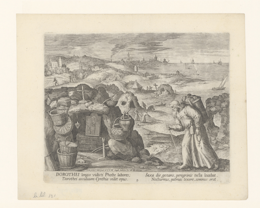 Heilige Dorotheus als kluizenaar (serie: Kluizenaars)