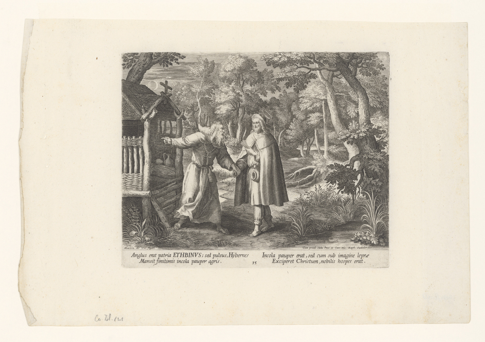 Heilige Ethbin als kluizenaar (serie: Kluizenaars)