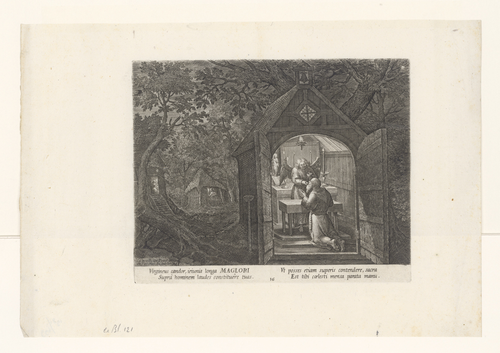 Heilige Maglorius als kluizenaar (serie: Kluizenaars)