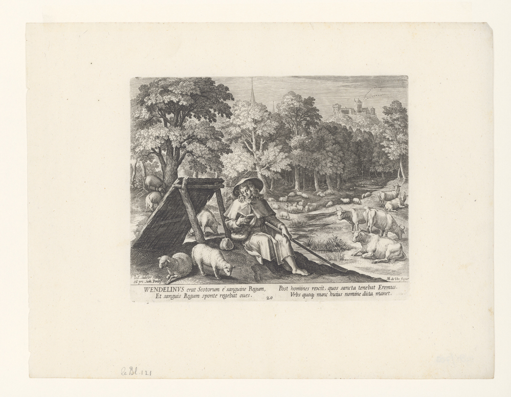 Heilige Wendelinus als kluizenaar (serie: Kluizenaars)