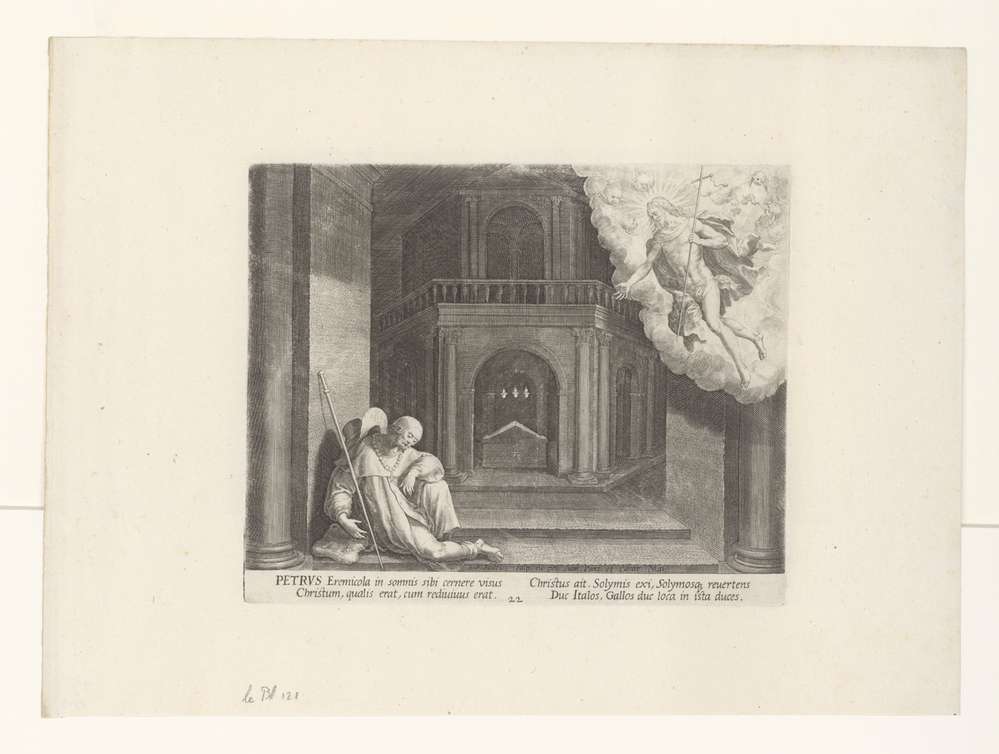 Petrus van Amiens als kluizenaar (serie: Kluizenaars)