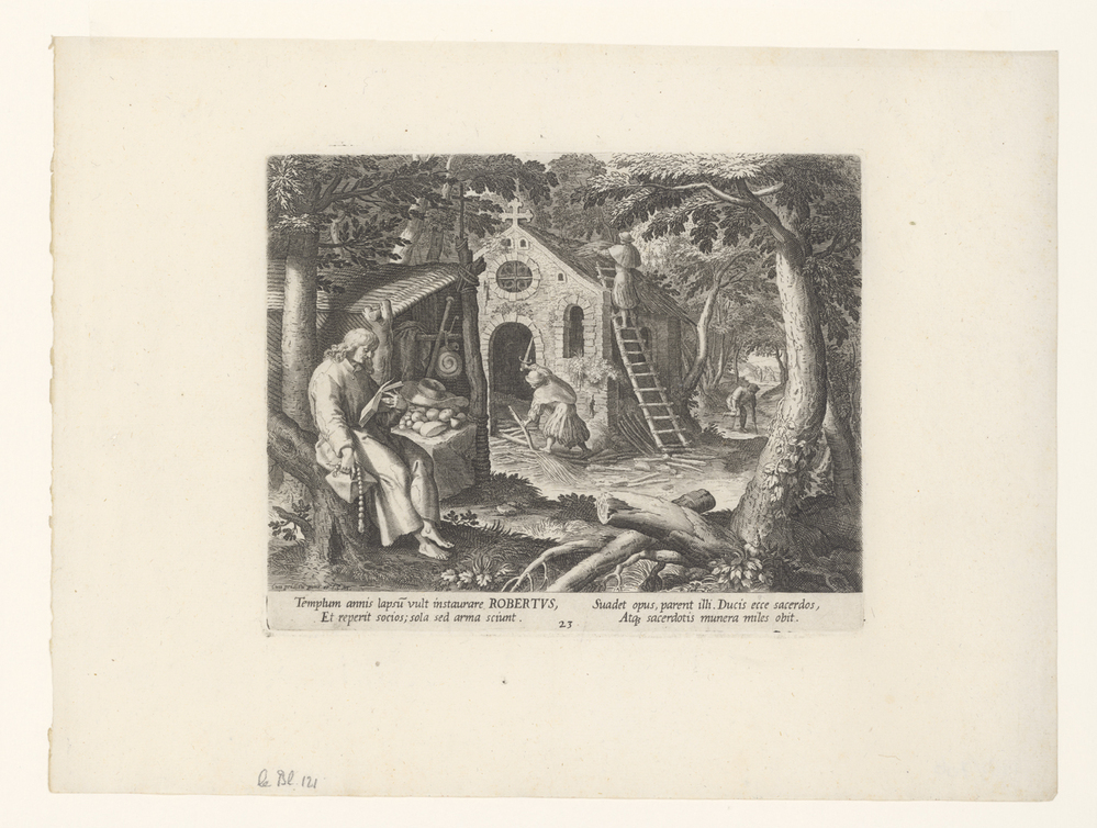 Heilige Robertus als kluizenaar (serie: Kluizenaars)