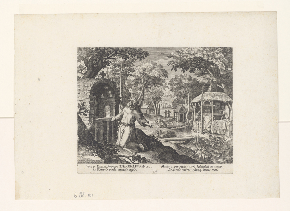 Heilige Theobaldus als kluizenaar (serie: Kluizenaars)