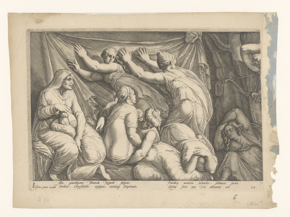 Fries met de bestraffing van Niobe (plaat 1)