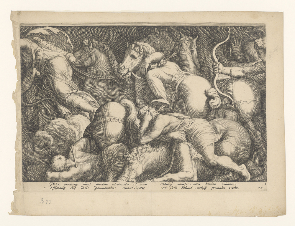 Fries met de bestraffing van Niobe (plaat 2)