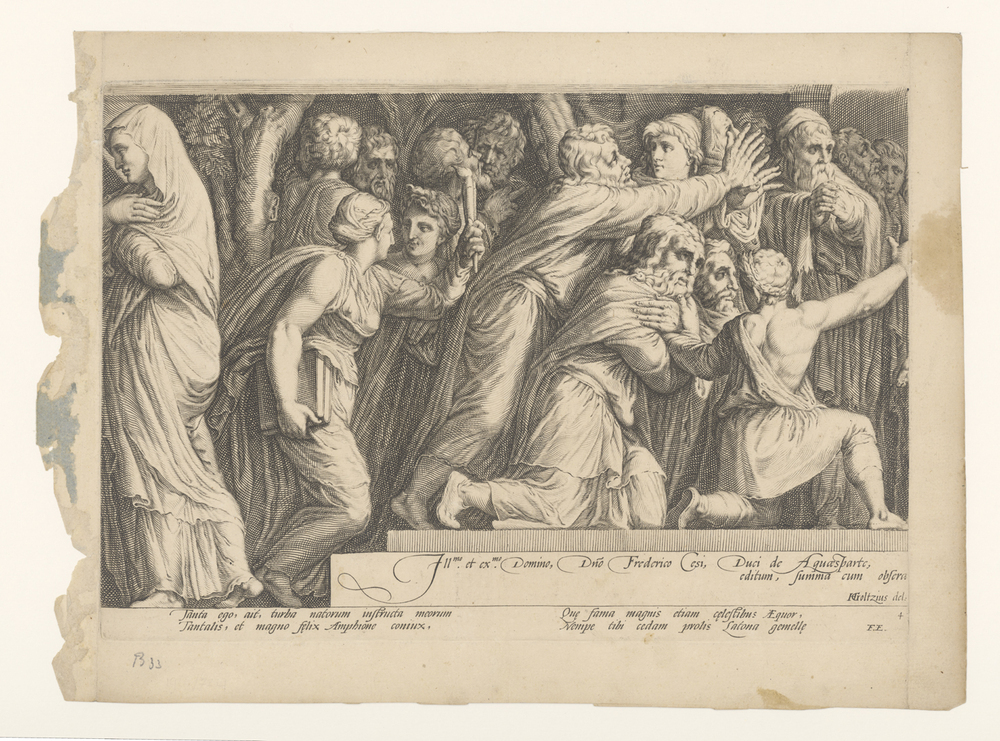 Fries met de bestraffing van Niobe (plaat 4)