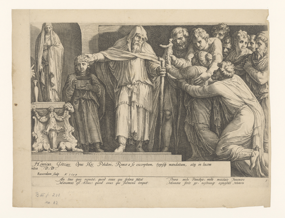 Fries met de bestraffing van Niobe (plaat 5)