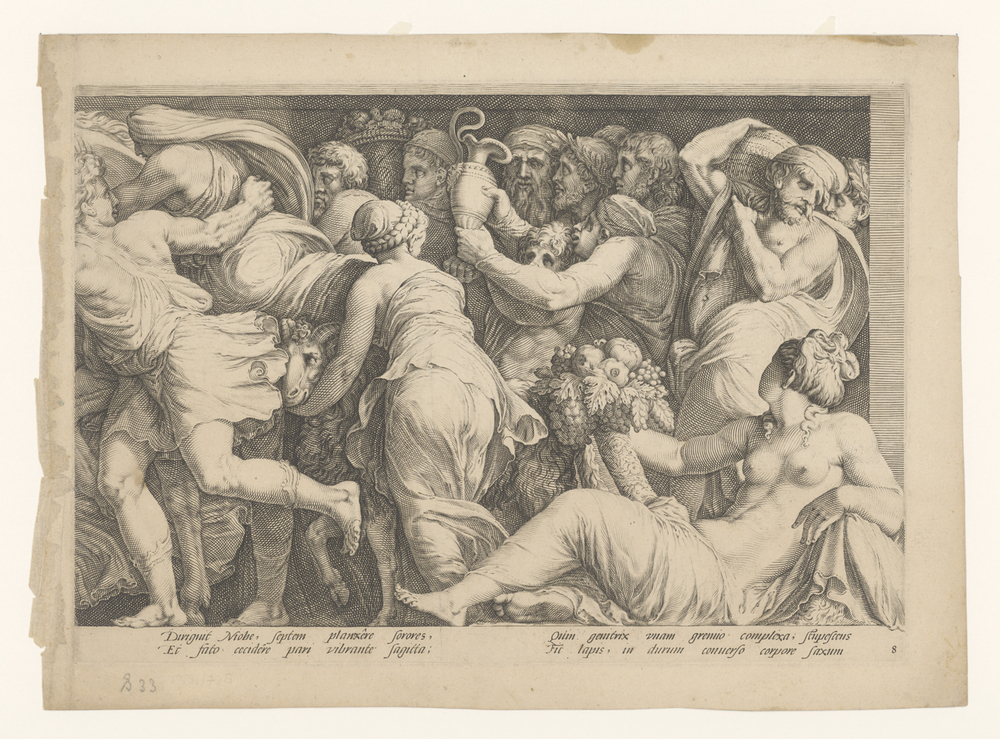 Fries met de bestraffing van Niobe (plaat 8)