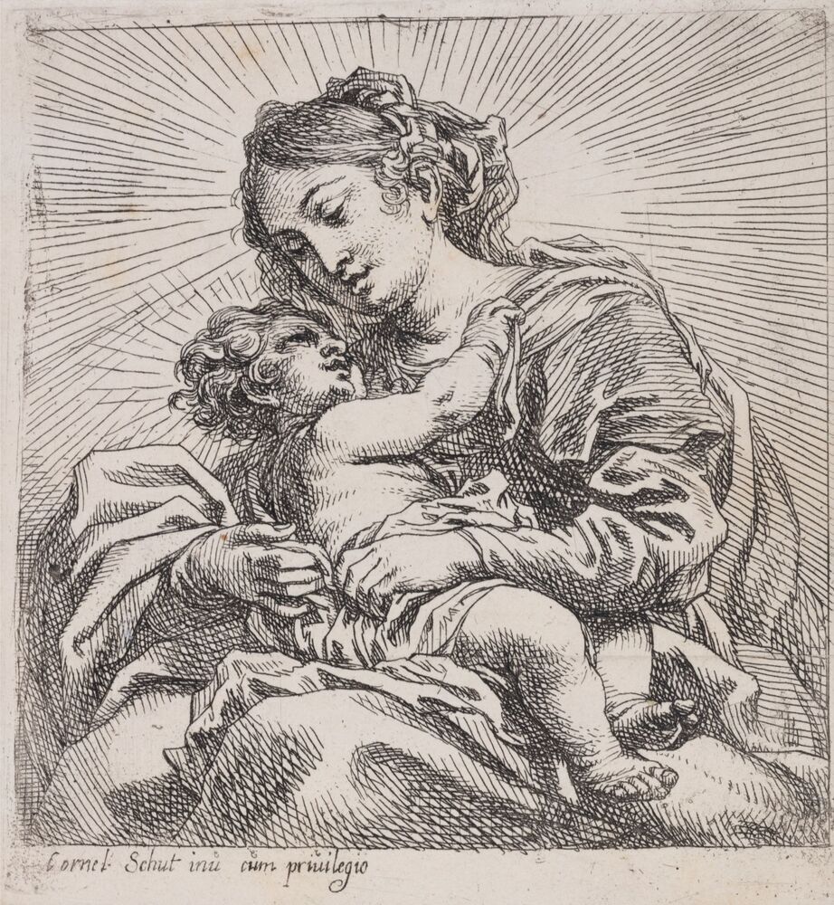 Madonna met liggend Kind