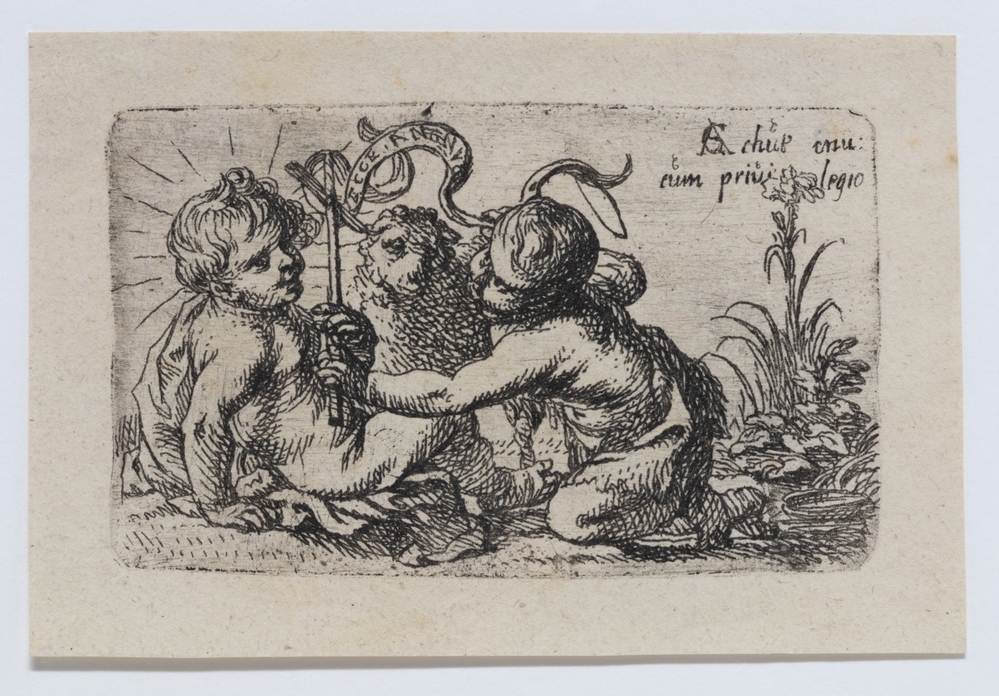 Jezus en Johannes als kinderen met het lam