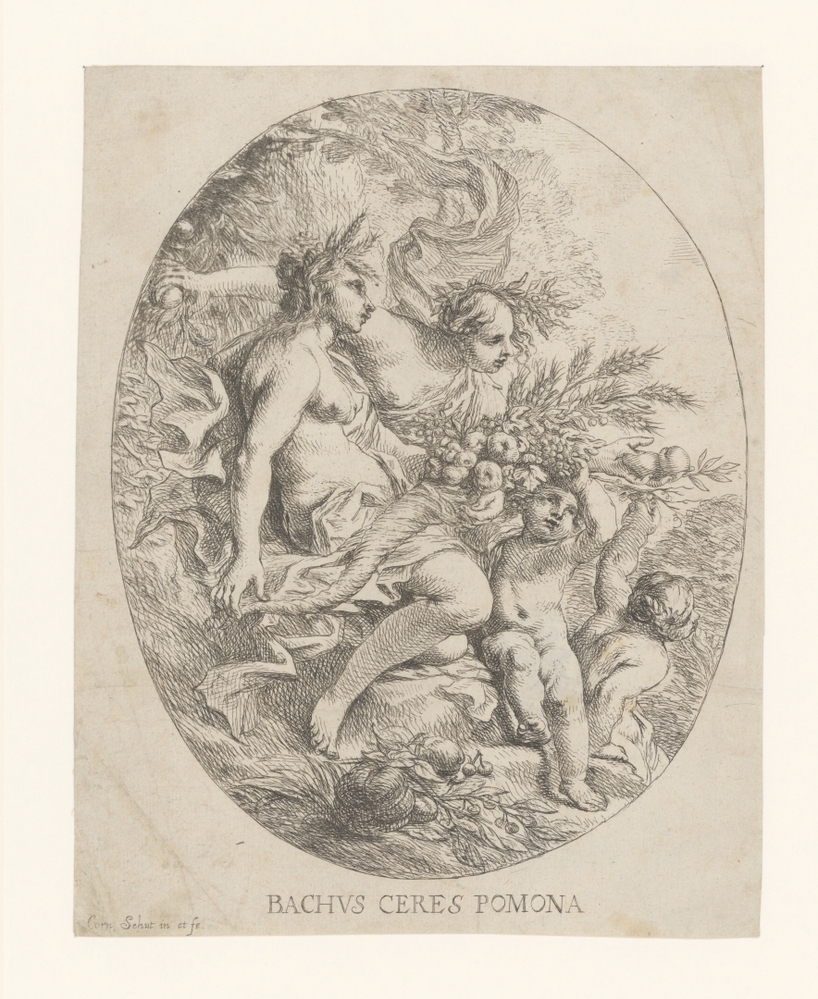 Bacchus, Ceres, Pomona
