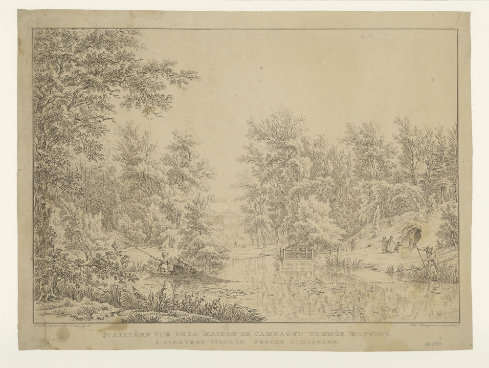 Landschap met vissers op landgoed Elswoud