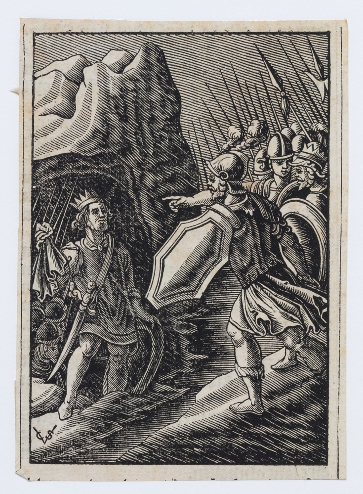 Daniel en Saul in de Maonwoestijn