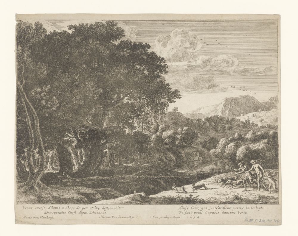 Venus en Adonis op jacht (serie: Verhaal van Adonis)