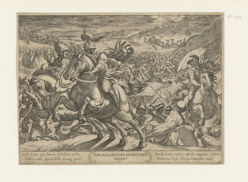 Lot door Abraham bevrijd (serie: Oudtestamentische strijdscènes)