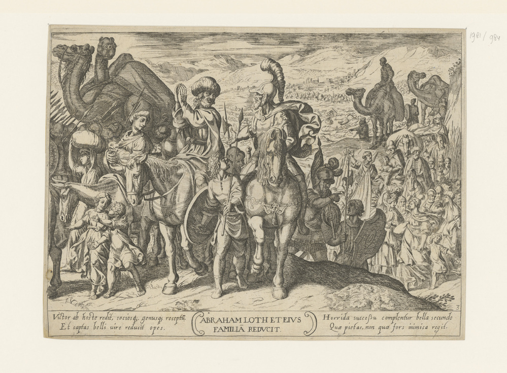 Abraham brengt Lot en zijn familie naar zijn eigen land (serie: Oudtestamentische strijdscènes)