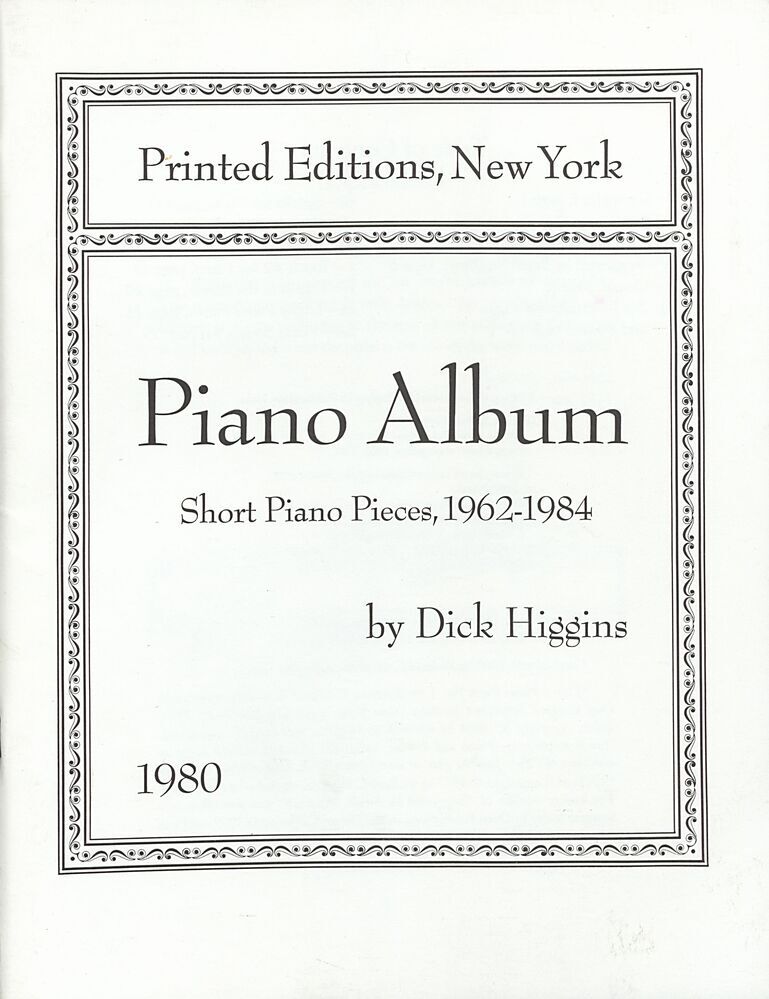 Piano Album - short piano pieces 1962-1984