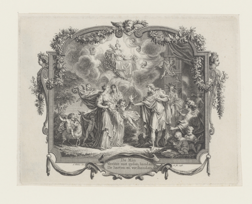 Allegorische op het huwelijk