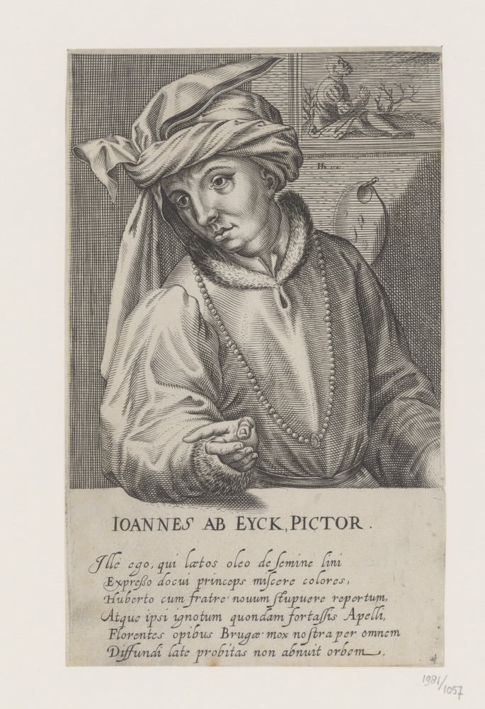 Jan van Eyck (serie: Portretten van beroemde schilders uit de Lage Lande)