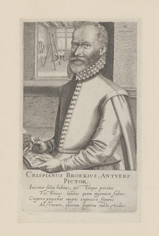 Crispijn van den Broeck (serie: Portretten van beroemde schilders uit de Lage Landen)