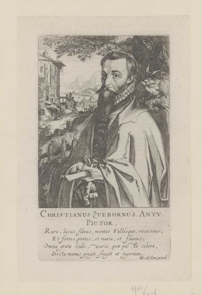 Christian van den Queborn (serie: Portretten van beroemde schilders uit de Lage Landen)