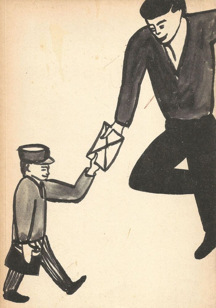 Kleine Briefträger erhalten die Freundschaft