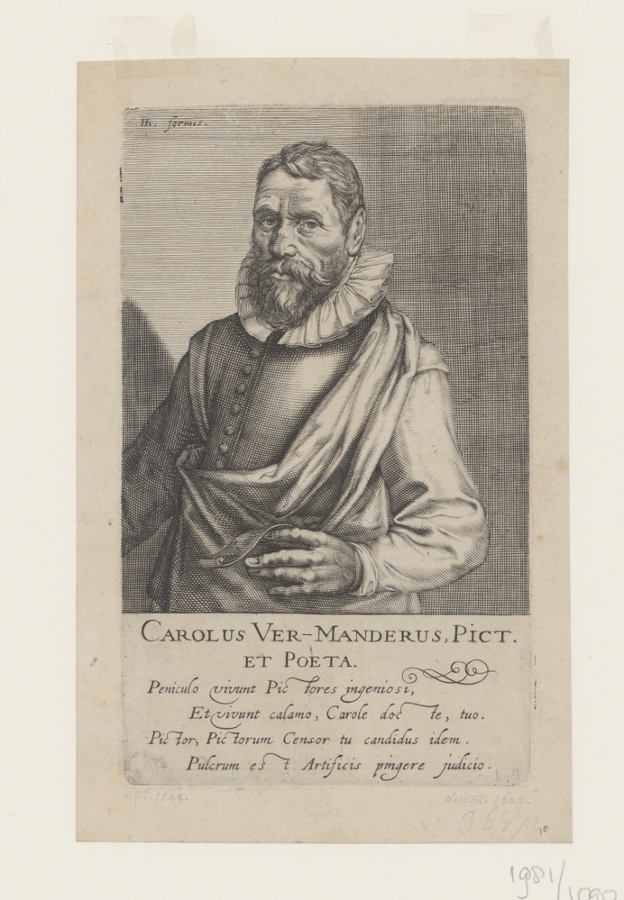 Karel van Mander (I) (serie: Portretten van beroemde schilders uit de Lage Landen)