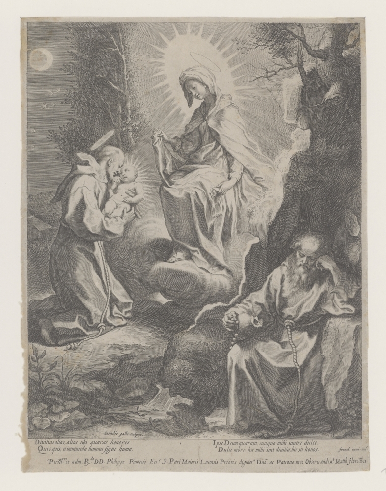 Christuskind aanbeden door heilige