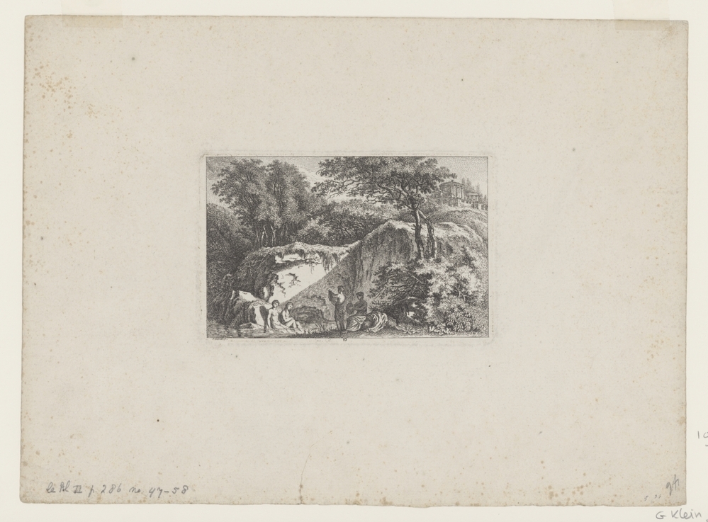 Landschap met baadsters