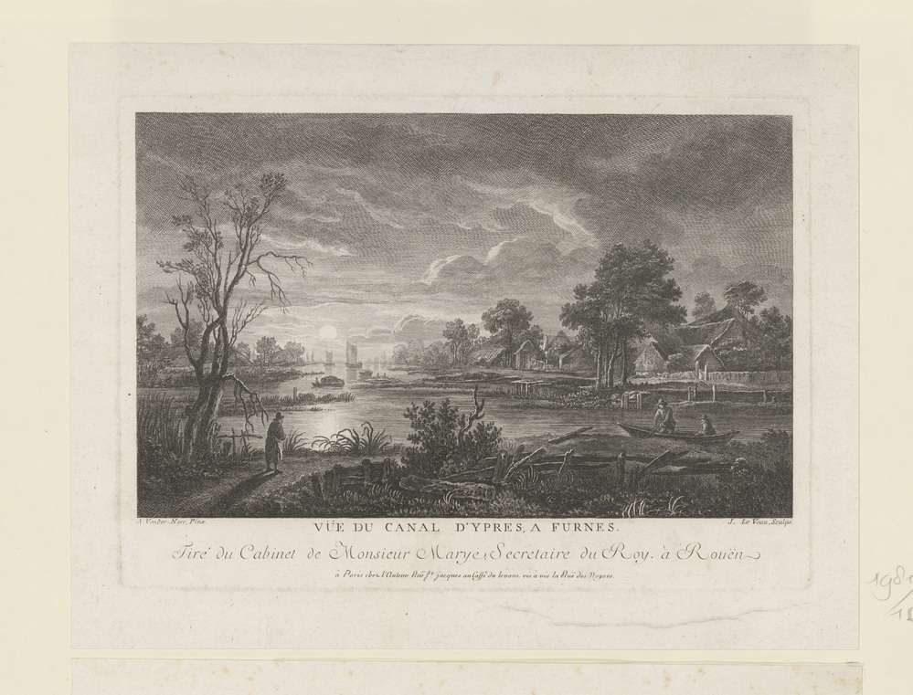 Zicht bij het kanaal te Ieper