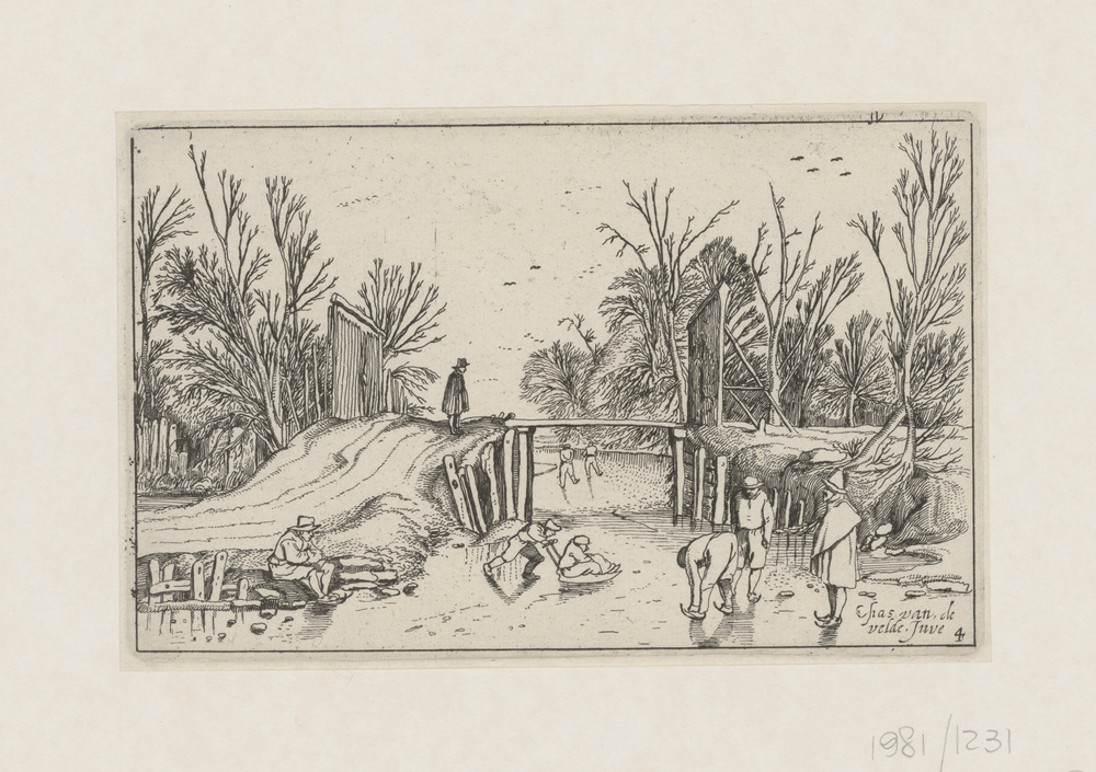 Dorpje, ijstafereeltje