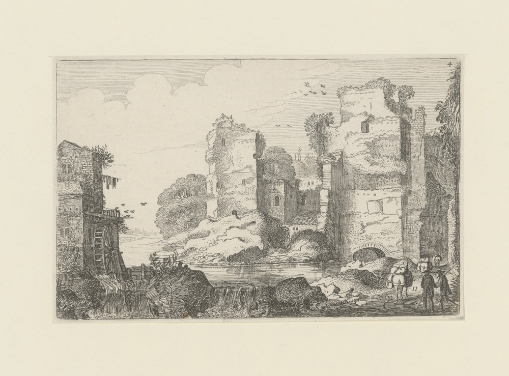 Landschap met ruïnes